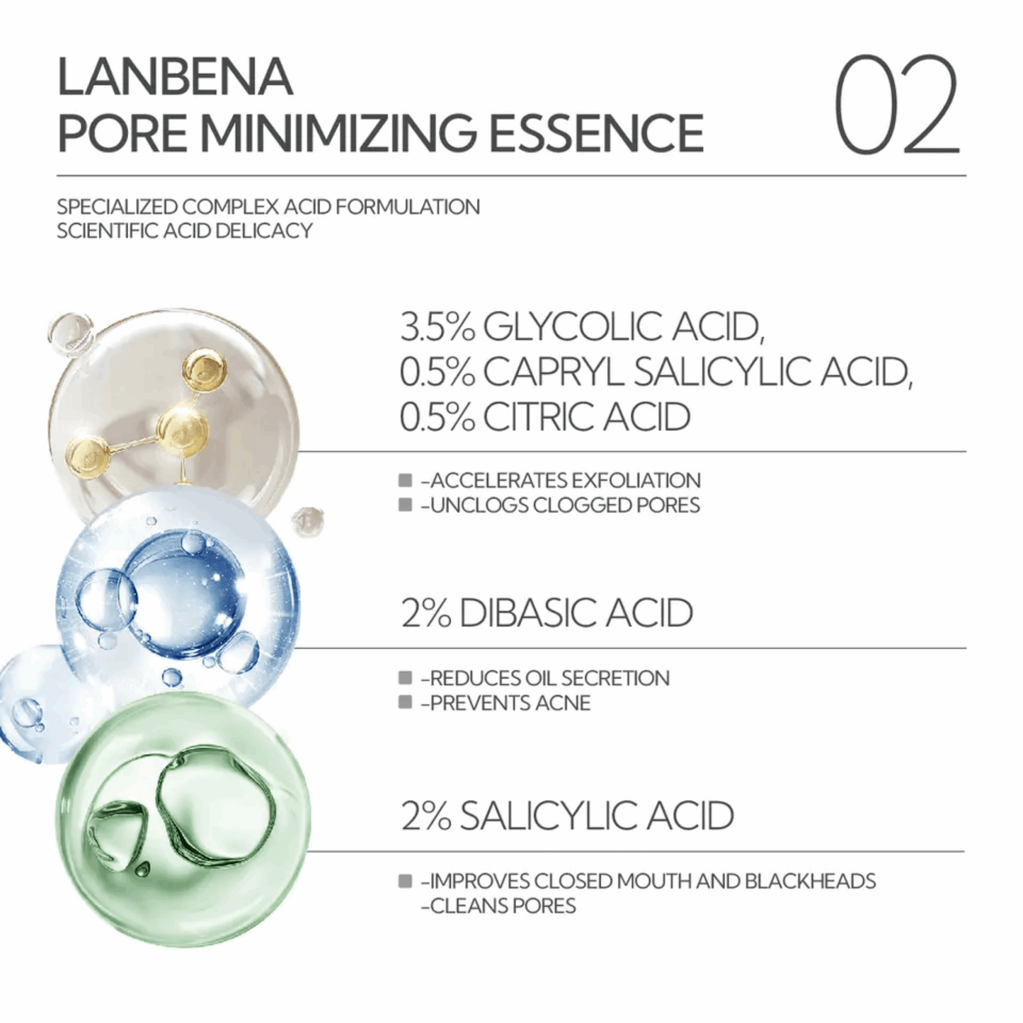 LANBENA Blackhead Removal Serum Kit Pore Shrinking Nose Strips Skin Repair Cream Remove Freckles