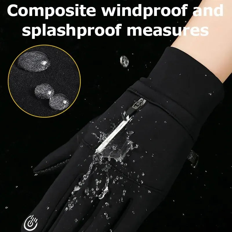 Waterproof and thermal winter gloves for men and women.