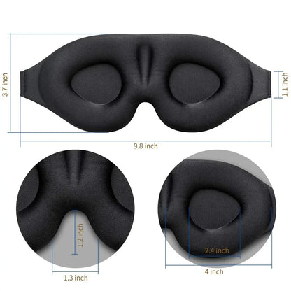 Adjustable 3D pressure-free eye mask, suitable for men and women.