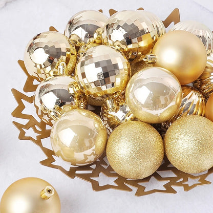 44pcs 3/6CM Christmas ball Christmas tree decoration.