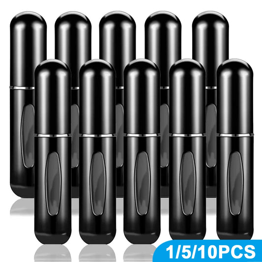 Mini perfume bottle, 5ml spray sample dispenser.