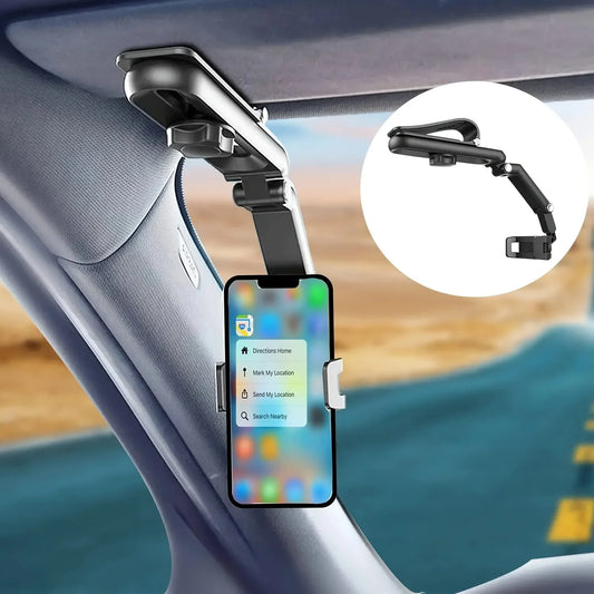 Multifunctional 360 degree phone holder in the car.