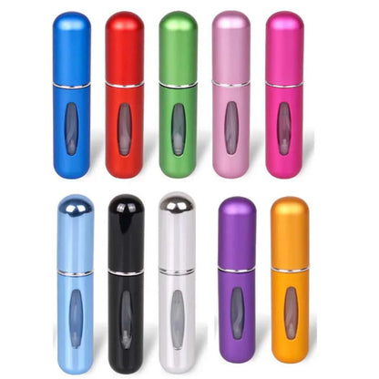 Mini perfume bottle, 5ml spray sample dispenser.