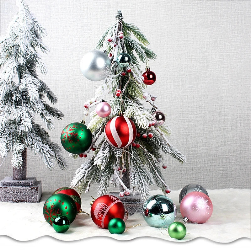 44pcs 3/6CM Christmas ball Christmas tree decoration.