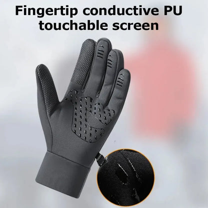 Waterproof and thermal winter gloves for men and women.