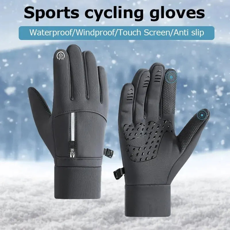 Waterproof and thermal winter gloves for men and women.