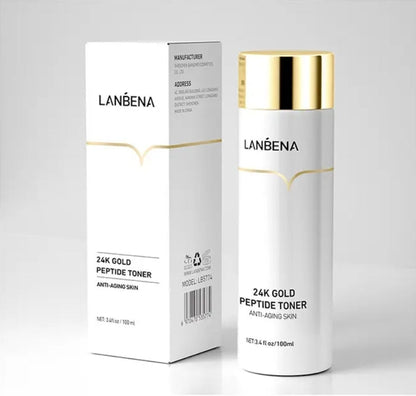 Skin and face toner with 24 carat gold peptides