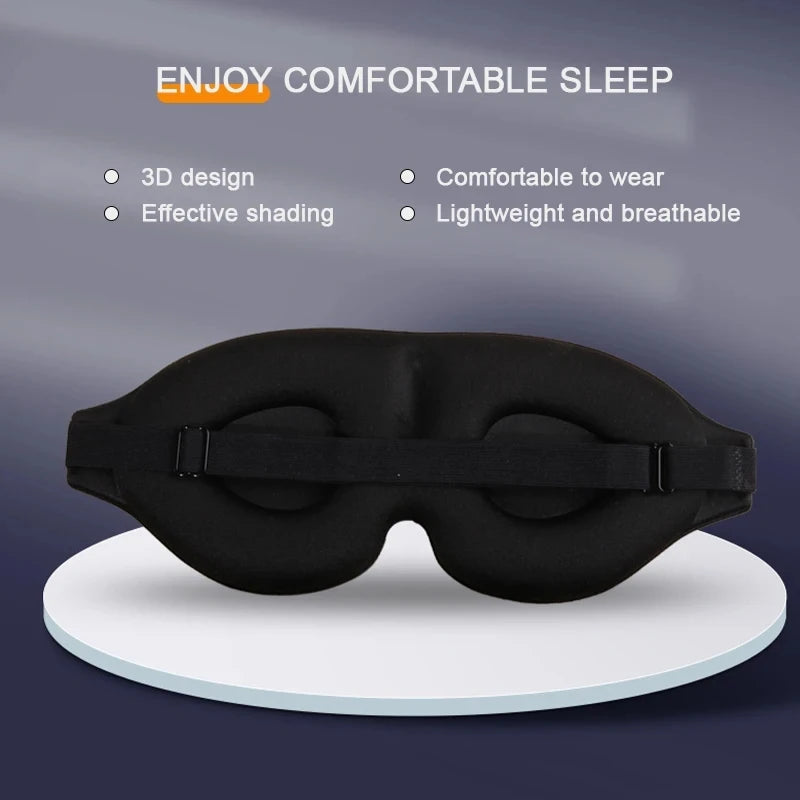 Adjustable 3D pressure-free eye mask, suitable for men and women.