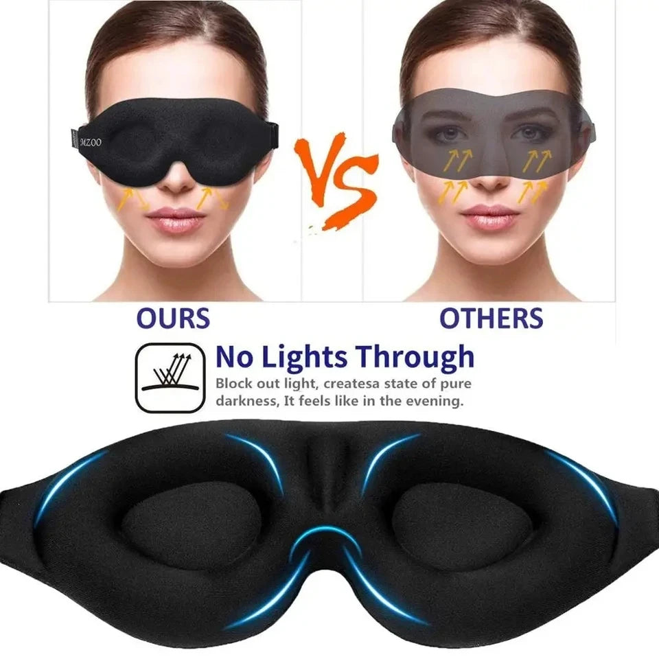 Adjustable 3D pressure-free eye mask, suitable for men and women.